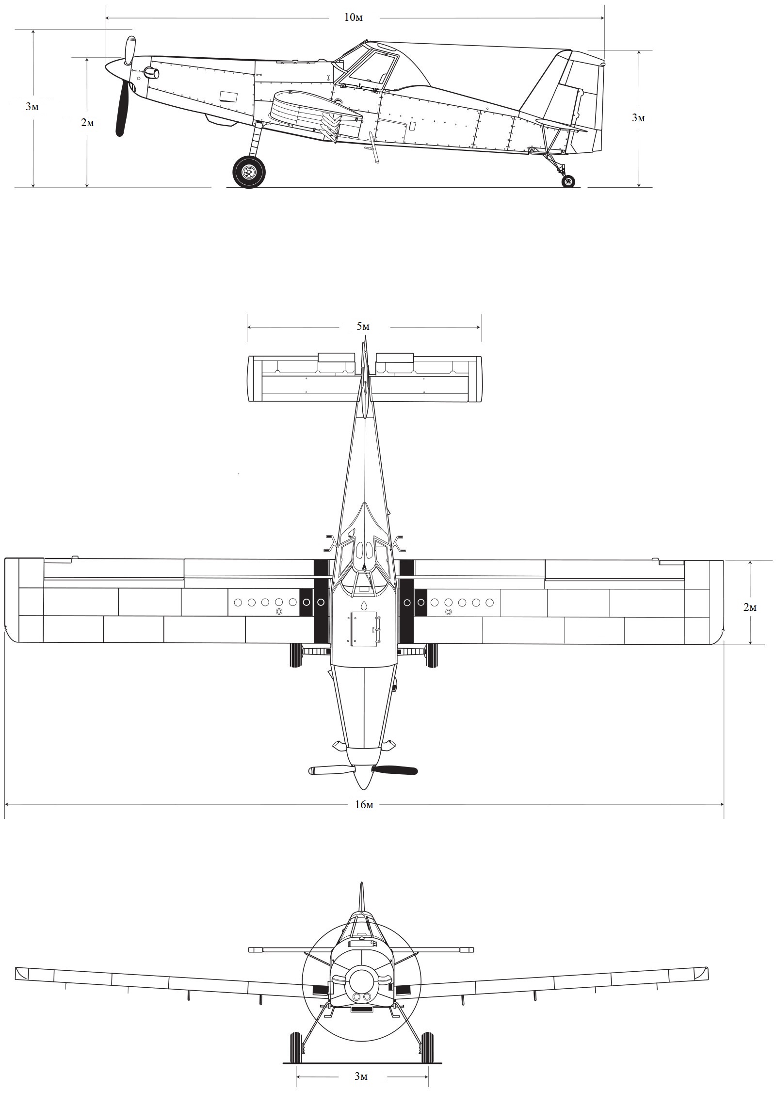 AT-502B: Dimensional Drawings